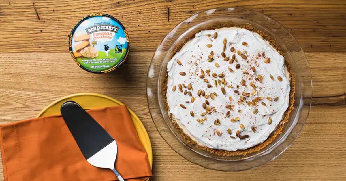 Pumpkin Cheesecake Ice Cream Pie Ben & Jerry’s